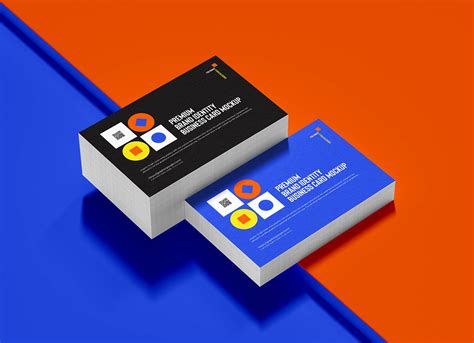 photoshop business card mockup with smart objects|free business card mockup template.